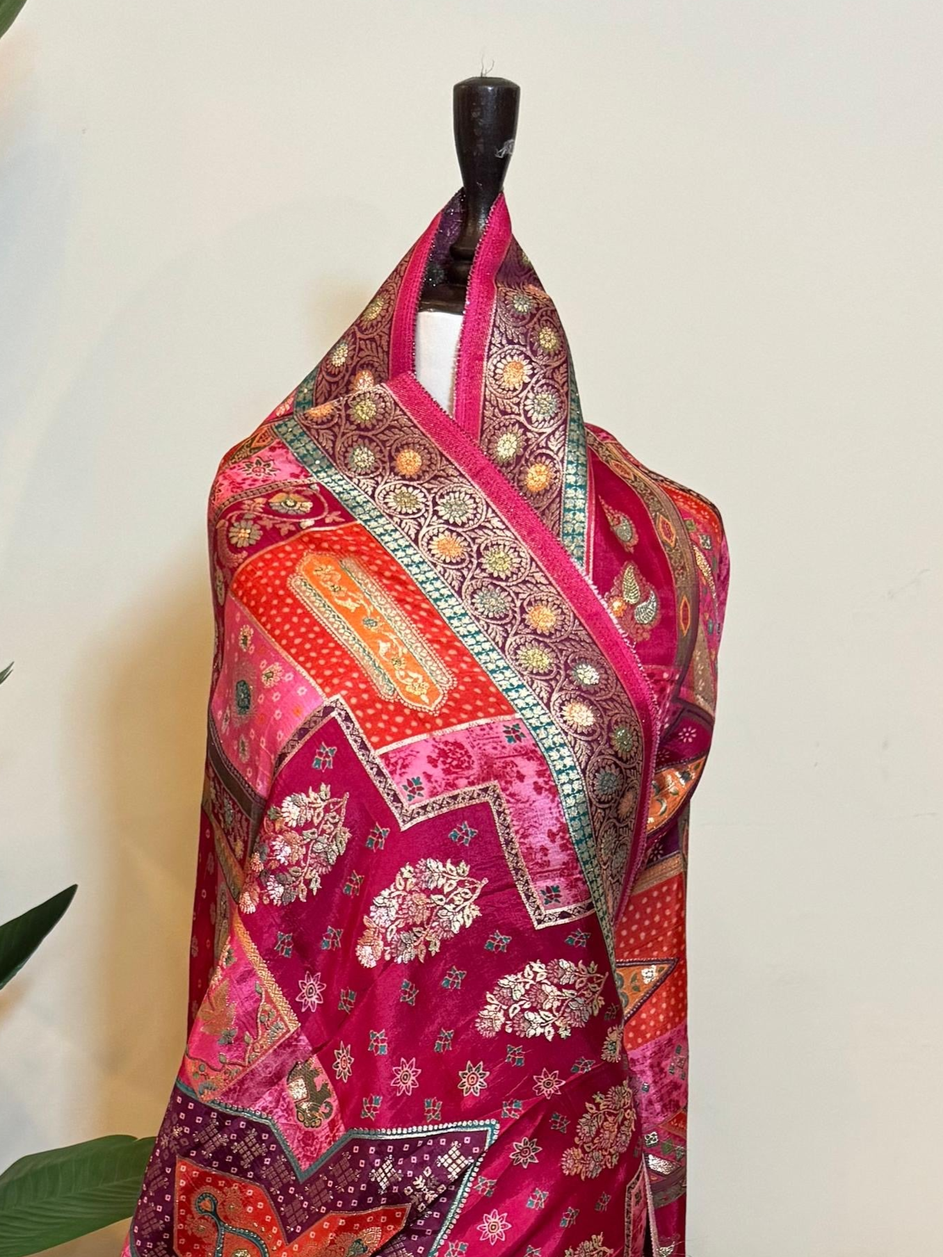 Kani Silk Pashmina Shawl ( Pink Shade )