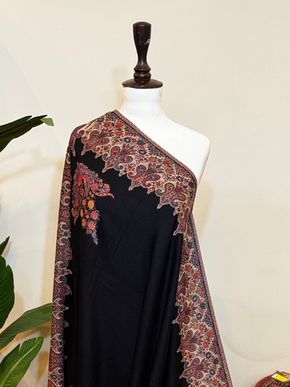 Black Kani Pashmina Shawl