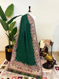 Darbari Green Kani Pashmina Shawl