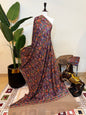 Full Kalamkari Pashmina Shawl (Brown)