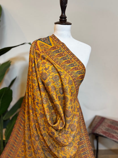 Kani Zari Pashmina Shawl ( Mustard )